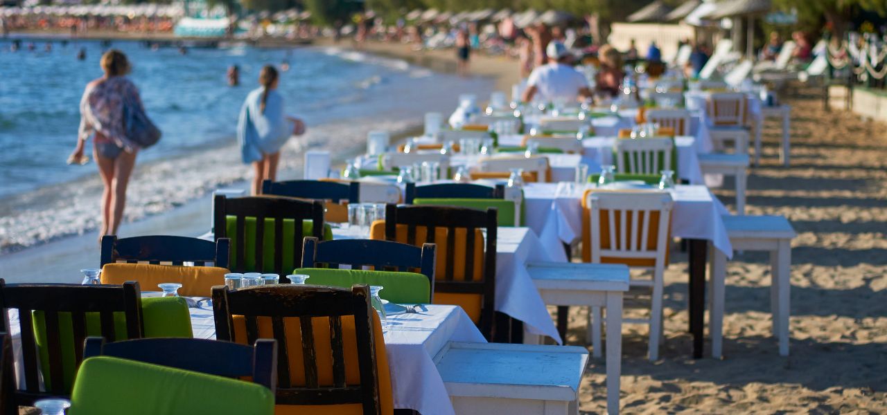 район Тургутрейс вид на пляжную линию